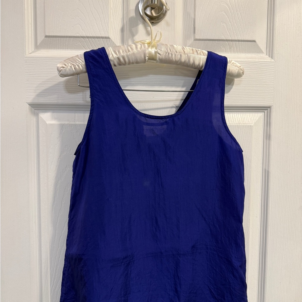 WinterSilks Royal Blue Tank Top size XS
